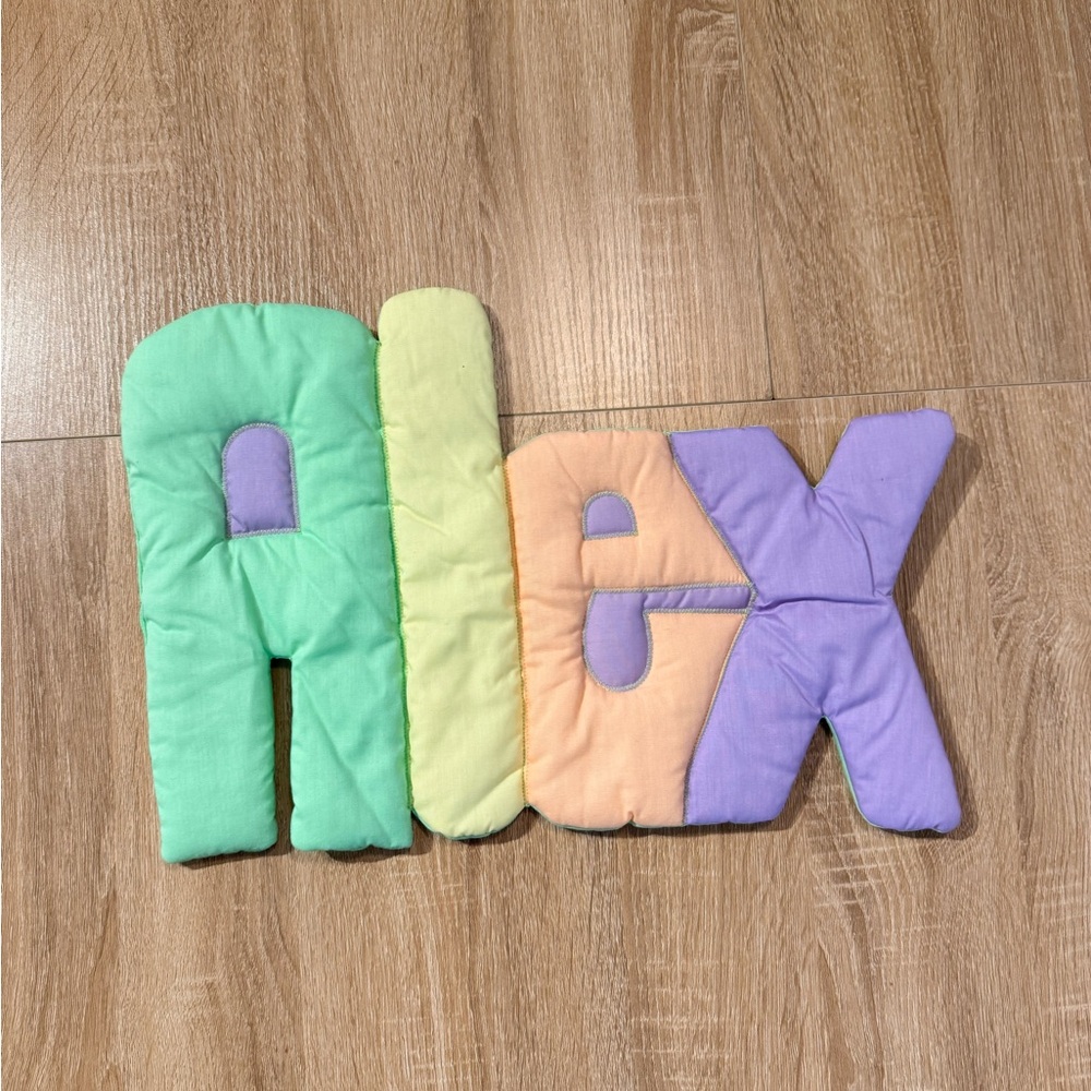 Rainbow bubble Fabric Letter’s Alex Room Nursery Banner